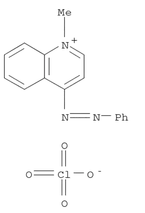 Molecular Structure of 16600-12-7 (1-Methyl-4-(phenylazo)-quinolinium perchlorate)